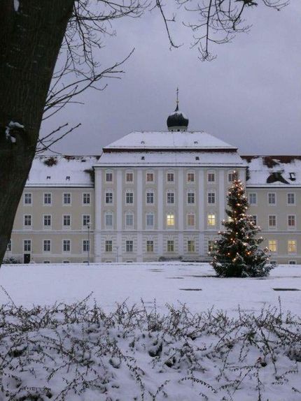 Schussenried monastery, view of the monastery in winter
