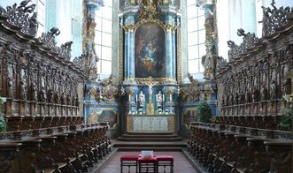 Chor mit Chorgestühl in der Pfarrkirche St. Magnus von Kloster Schussenried