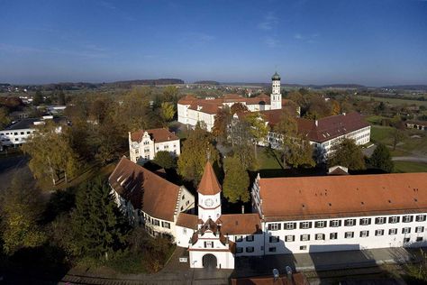 Schussenried monastery, aerial view of the monastery
