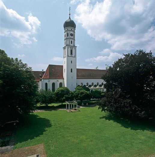 Schussenried monastery, view of the Church of St. Magnus