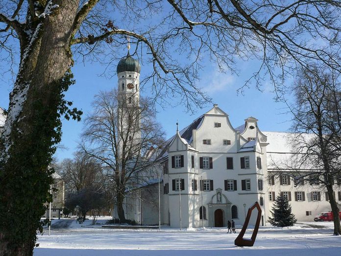Schussenried monastery, view in winter