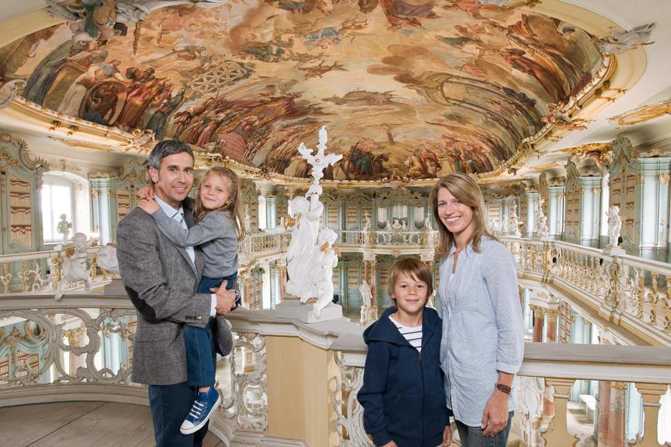 Besucher in Kloster Schussenried