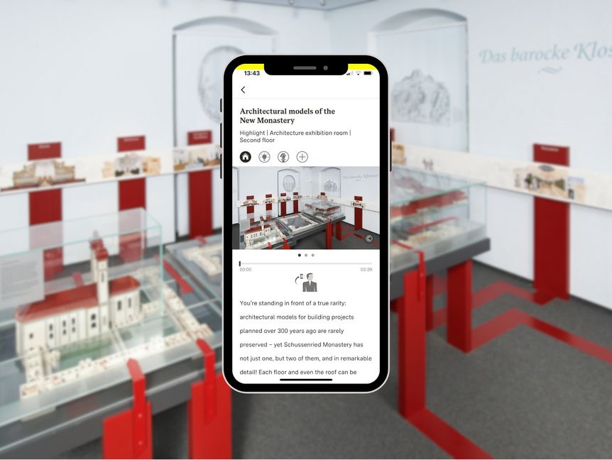 Photo: Staatsanzeiger für Baden-Württemberg GmbH & Co. KG Schussenried Monastery – station in the app