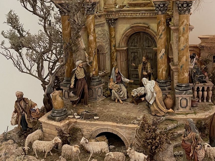 Foto: Krippenverein Friedrichshafen Kloster Schussenried, Ausstellung, Meisterliche Krippenbaukunst