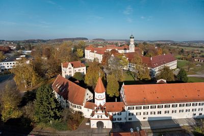 Luftaufnahme von Kloster Schussenried