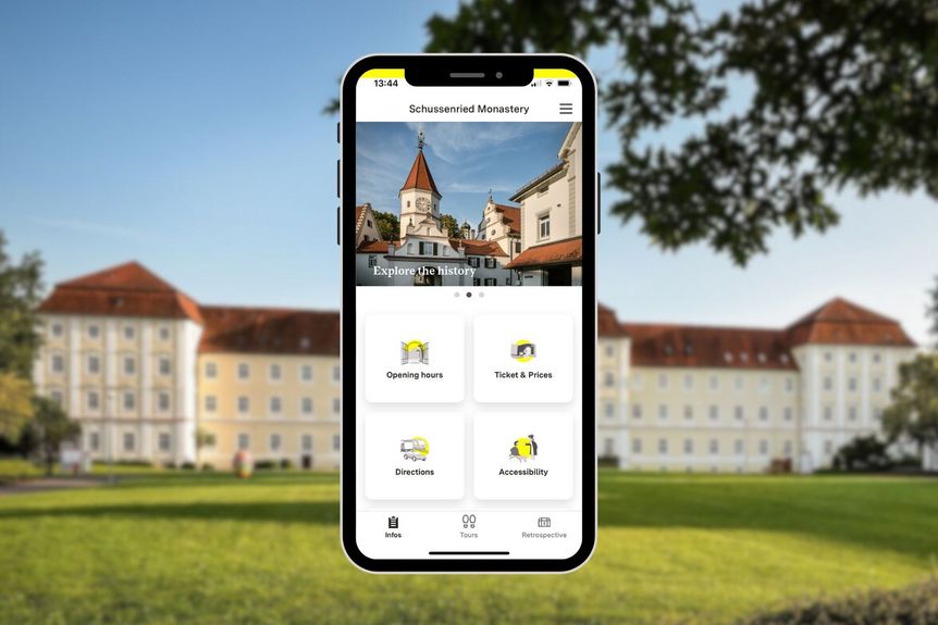Photo: Staatsanzeiger für Baden-Württemberg GmbH & Co. KG Schussenried Monastery – home screen of the monument in the Monument BW app