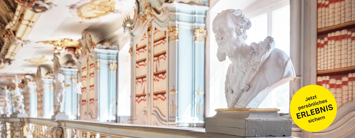 Kloster Schussenried, Detail des Bibliotheksaals