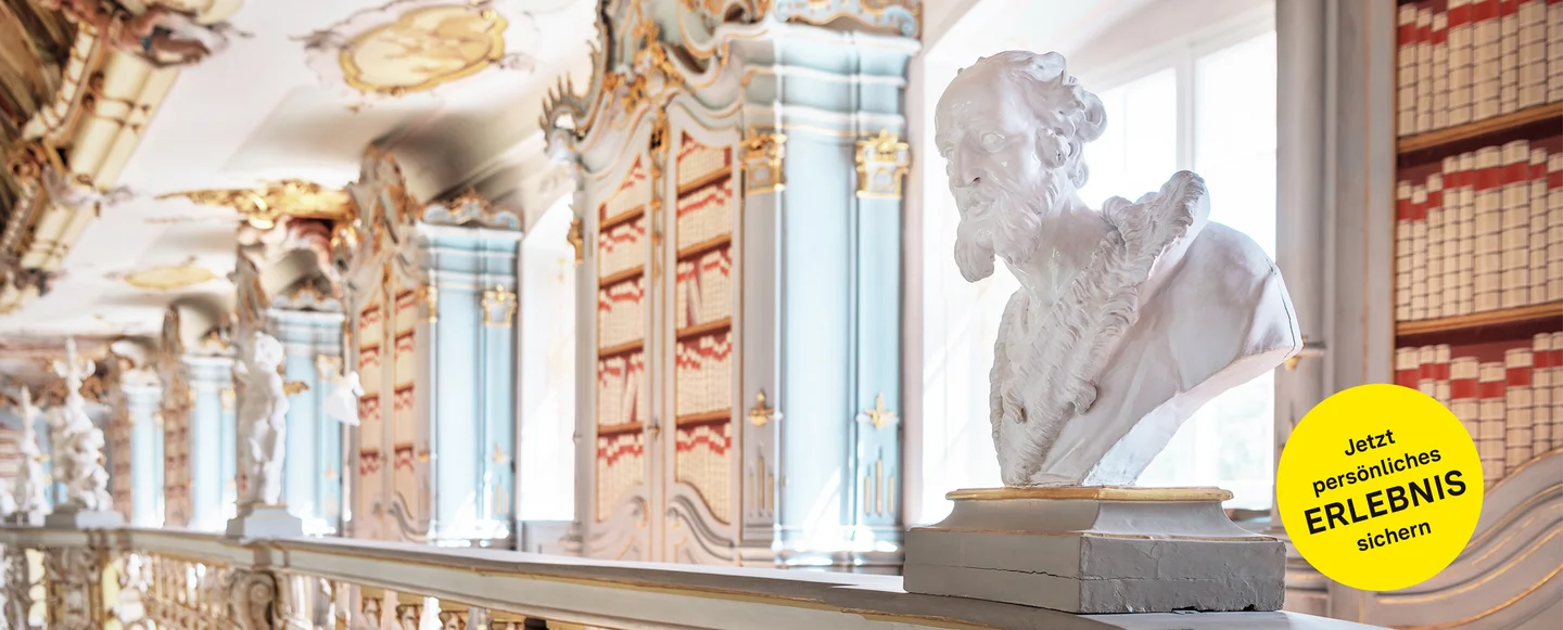 Kloster Schussenried, Detail des Bibliotheksaals