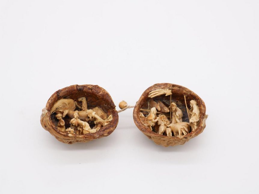 Foto: Staatliche Schlösser und Gärten Baden-Württemberg, Werbeagentur Buschtrommel Kloster Schussenried, Event, Krippenausstellung, Miniaturkrippe Nussschale