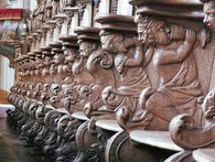 Foto: Staatliche Schlösser und Gärten Baden-Württemberg, Joachim Moll Chorgestühl in Kloster Schussenried